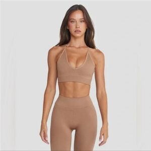 CSB - (Size M) Isabelle Mathers Issy Women's Sports Bra in Caramel